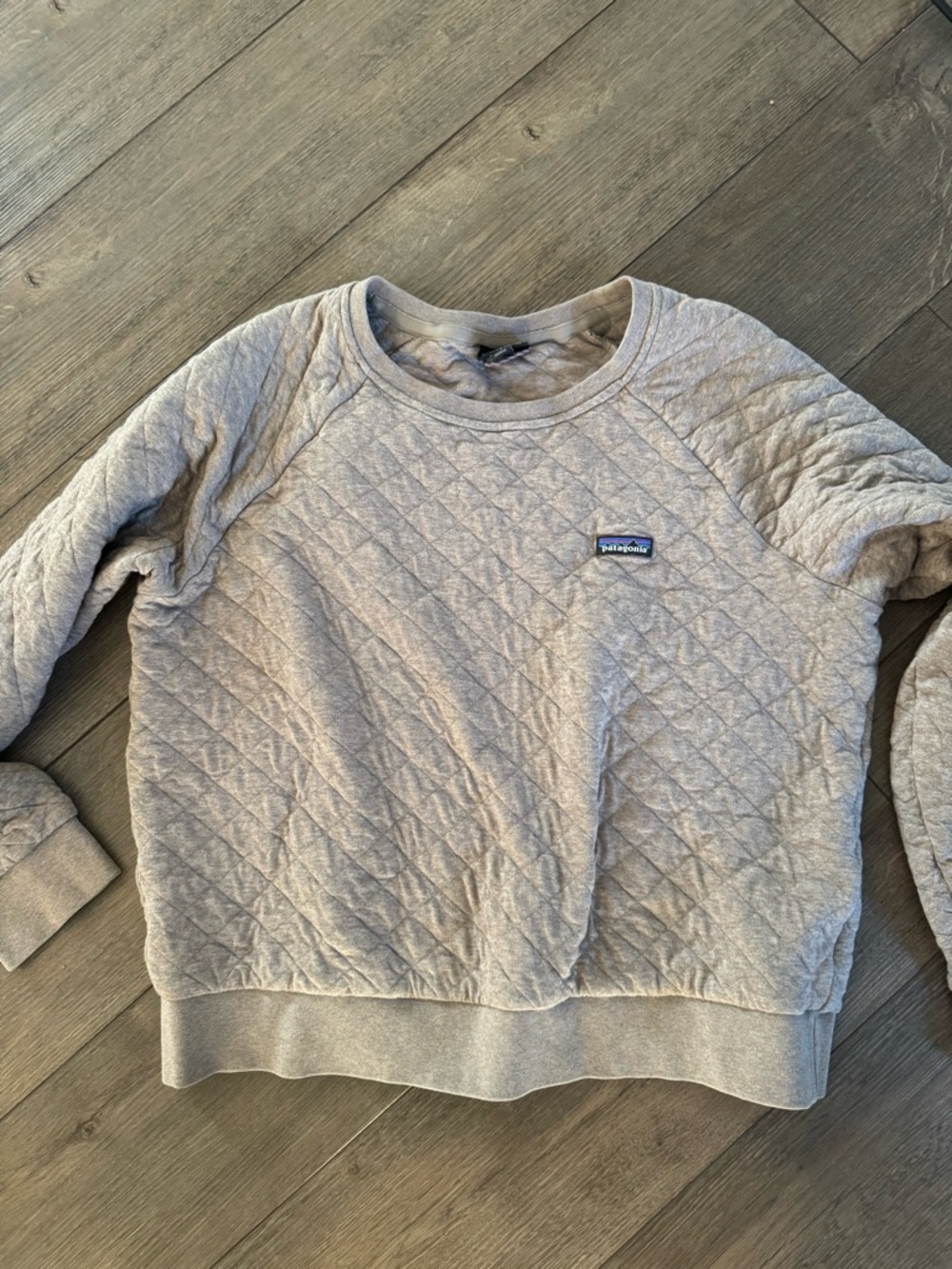 Patagonia Quilted Crew Sweatshirt - Heather Taupe